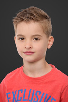 Schoolfoto met zwarte achtergrond portret