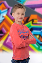 Graffiti schoolfoto achtergrond halfportret